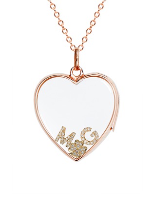 Figure View - Click To Enlarge - LOQUET LONDON - 18k yellow gold diamond four leaf clover charm - Luck