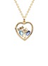 Detail View - Click To Enlarge - LOQUET LONDON - 14k yellow gold rock crystal heart locket - Large 22mm