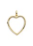 Main View - Click To Enlarge - LOQUET LONDON - 14k yellow gold rock crystal heart locket - Large 22mm