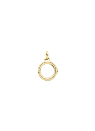 Main View - Click To Enlarge - LOQUET LONDON - 14k yellow gold rock crystal round locket - Small 12mm