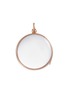 Main View - Click To Enlarge - LOQUET LONDON - 14k rose gold rock crystal round locket – Large 22mm