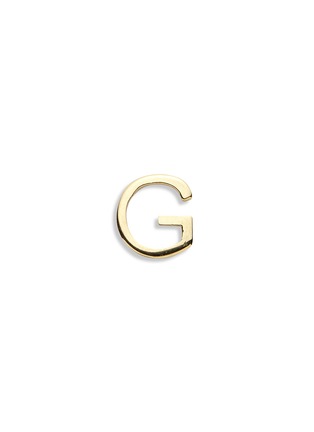 Main View - Click To Enlarge - LOQUET LONDON - 18k yellow gold letter charm - G
