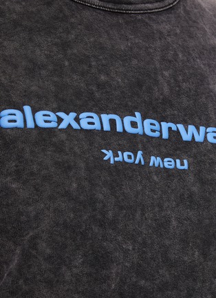  - ALEXANDER WANG - Puff Print Logo Acid Wash T-Shirt