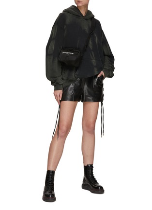 Figure View - Click To Enlarge - ALEXANDER WANG - ABSTRACT ACID WASH HOODIE