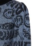  - GANNI - Logo Jacquard Puffed Sleeve Sweater