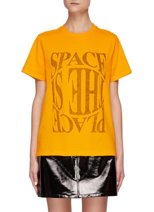 Main View - Click To Enlarge - GANNI - ‘Space’ Cotton Jersey T-Shirt