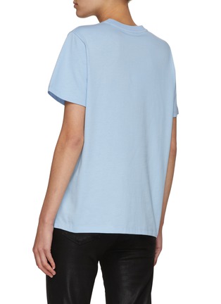 Back View - Click To Enlarge - GANNI - SMILEY FACE BASIC JERSEY T-SHIRT