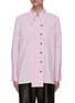 Main View - Click To Enlarge - GANNI - Point Collar Striped Cotton Shirt