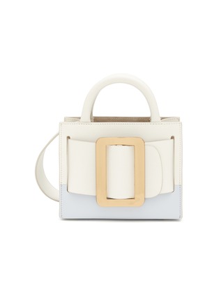 Main View - Click To Enlarge - BOYY - Small 'Bobby 18' Oversized Buckle Strap Colour Blocking Leather Tote Bag