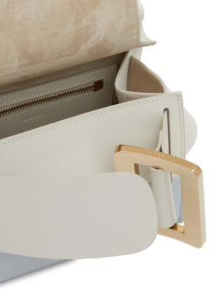 Detail View - Click To Enlarge - BOYY - Small 'Karl 19' Oversized Buckle Strap Colour Block Grained Leather Tote Bag