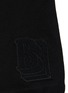BURBERRY - Tonal Monogram Patch Wool Drawstring Waist Shorts