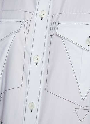  - BURBERRY - Four Pocket Contrasting Stitching Cotton Shirt