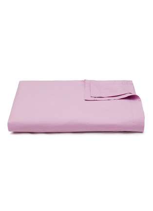 Main View - Click To Enlarge - TEKLA - Percale Organic Cotton Flat Sheet – Mallow Pink