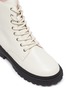 Detail View - Click To Enlarge - WINK - Bon Bon' Kids Lace Up Side Zipper Leather Combat Boots
