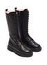 Figure View - Click To Enlarge - WINK - Popsicle' Kids Lace Up Zipper Tall Leather Boots