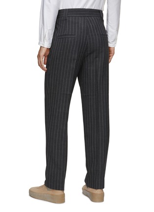 Back View - Click To Enlarge - FEAR OF GOD - Double Pleat Pinstriped Wool Pants