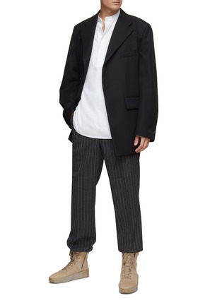 Figure View - Click To Enlarge - FEAR OF GOD - Double Pleat Pinstriped Wool Pants