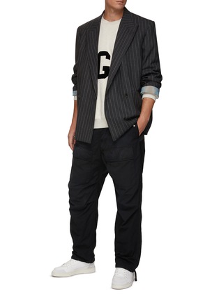Figure View - Click To Enlarge - FEAR OF GOD - Pinstriped Patch Pocket Double Breasted Blazer