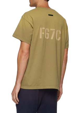 Back View - Click To Enlarge - FEAR OF GOD - Back Logo Appliqué Faded Cotton T-shirt