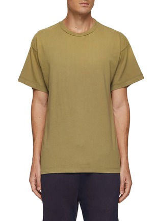 Main View - Click To Enlarge - FEAR OF GOD - Back Logo Appliqué Faded Cotton T-shirt