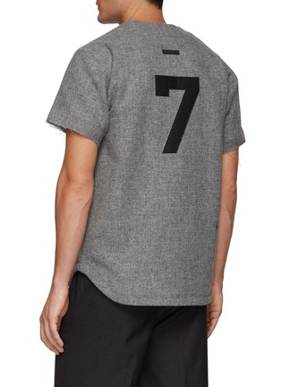 Back View - Click To Enlarge - FEAR OF GOD - FULL ZIP BASEBALL JERSEY TOP
