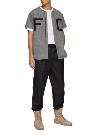 Figure View - Click To Enlarge - FEAR OF GOD - FULL ZIP BASEBALL JERSEY TOP