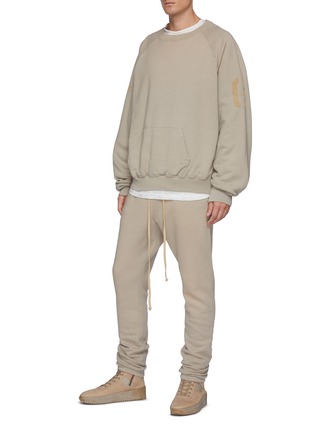 Figure View - Click To Enlarge - FEAR OF GOD - Vintage Looking Cotton Drawstring Jogger Pants