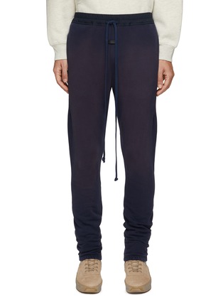 Main View - Click To Enlarge - FEAR OF GOD - Elongated Drawstring Washed Cotton Sweatpants