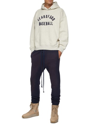 Figure View - Click To Enlarge - FEAR OF GOD - Elongated Drawstring Washed Cotton Sweatpants