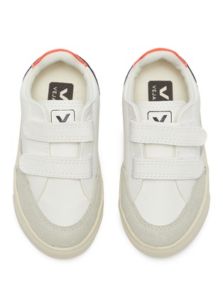 Figure View - Click To Enlarge - VEJA - V-12' ChromeFree Leather Velcro Toddler Sneakers