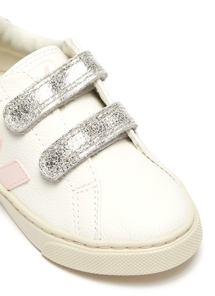 Detail View - Click To Enlarge - VEJA - Esplar' ChromeFree Leather Velcro Toddler Sneakers