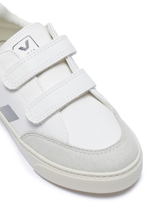 Detail View - Click To Enlarge - VEJA - V-12' ChromeFree Leather Velcro Kid's Sneakers
