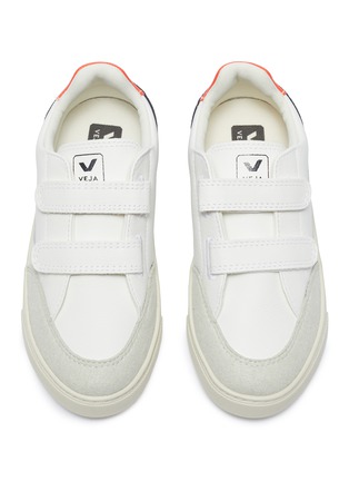 Figure View - Click To Enlarge - VEJA - V-12' ChromeFree Leather Velcro Kid's Sneakers