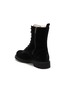 Detail View - Click To Enlarge - LA CANADIENNE - Hinda' Lace Up Shearling Suede Combat Boots