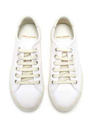 Figure View - Click To Enlarge - SAINT LAURENT - Malibu' Cotton Canvas Used Sneakers