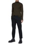 Figure View - Click To Enlarge - THE VIRIDI-ANNE - Layered Cuff Turtleneck Wool Sweater