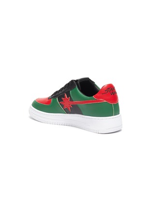  - STARWALK - Forbidden City' Green And Red Leather Sneakers