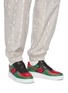 Figure View - Click To Enlarge - STARWALK - Forbidden City' Green And Red Leather Sneakers