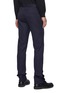Back View - Click To Enlarge - DANIEL W. FLETCHER - Buttoned Split Hem Wool Blend Tailored Trousers