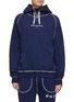Main View - Click To Enlarge - DANIEL W. FLETCHER - Contrasting Stitching Cotton Drawstring Hoodie