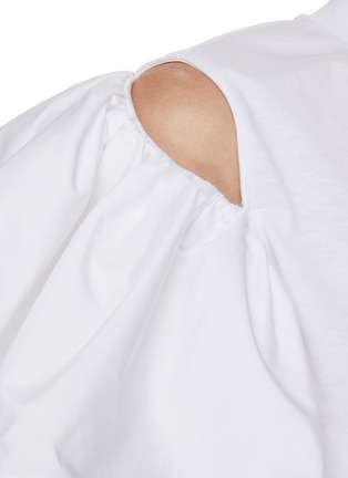  - ALEXANDER MCQUEEN - Asymmetric Ruffle Shoulder T-shirt