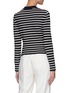 Back View - Click To Enlarge - ALEXANDER MCQUEEN - Button Detail Asymmetric Striped Sweater