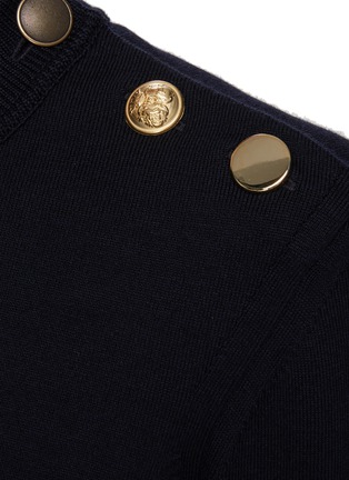  - ALEXANDER MCQUEEN - Button Detail Asymmetric Sweater