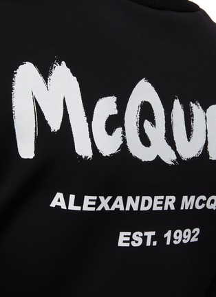  - ALEXANDER MCQUEEN - Round Sleeve Graffiti Dress