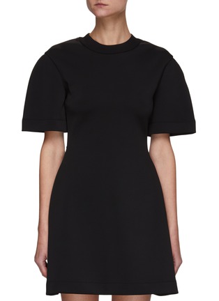 Main View - Click To Enlarge - ALEXANDER MCQUEEN - Round Sleeve Graffiti Dress
