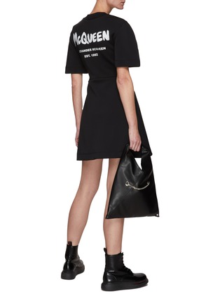 Figure View - Click To Enlarge - ALEXANDER MCQUEEN - Round Sleeve Graffiti Dress