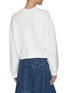 Back View - Click To Enlarge - ALEXANDER MCQUEEN - Graffiti Logo Embroidery Cropped Crew Neck Sweater