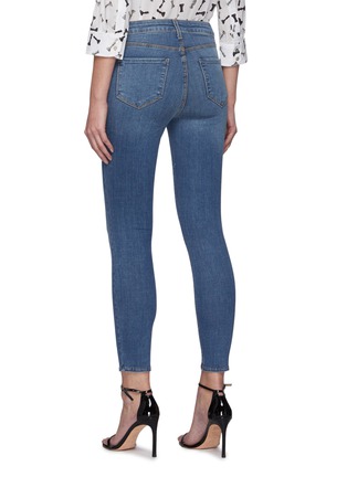Back View - Click To Enlarge - L'AGENCE - Core Margot Light Wash Cropped Skinny Jeans