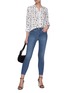 Figure View - Click To Enlarge - L'AGENCE - Core Margot Light Wash Cropped Skinny Jeans