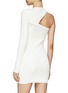 Back View - Click To Enlarge - GAUGE81 - ‘Tinino' one-shoulder ribbed mini dress